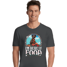 Load image into Gallery viewer, Daily_Deal_Shirts Premium Shirts, Unisex / Small / Charcoal I'm Here For The Food