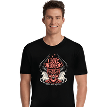 Load image into Gallery viewer, Daily_Deal_Shirts Premium Shirts, Unisex / Small / Black I Love Unicorns