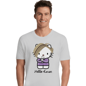 Shirts Premium Shirts, Unisex / Small / White Hello Karen