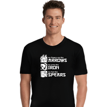 Load image into Gallery viewer, Daily_Deal_Shirts Premium Shirts, Unisex / Small / Black Arrows Iron And Spears