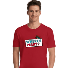 Load image into Gallery viewer, Shirts Premium Shirts, Unisex / Small / Red Where's Perry?