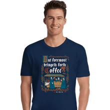 Load image into Gallery viewer, Daily_Deal_Shirts Premium Shirts, Unisex / Small / Navy Illuminated Coffee