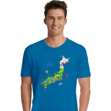 Load image into Gallery viewer, Secret_Shirts Premium Shirts, Unisex / Small / Sapphire Super Japan World Map