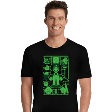 Load image into Gallery viewer, Secret_Shirts Premium Shirts, Unisex / Small / Black Luigi Model Sprue