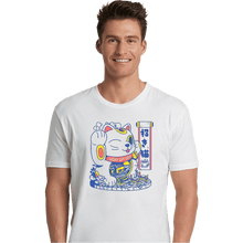Load image into Gallery viewer, Shirts Premium Shirts, Unisex / Small / White Lucky Cat Coffee Shop