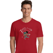 Load image into Gallery viewer, Shirts Premium Shirts, Unisex / Small / Red Toss A Coin Pilgrim