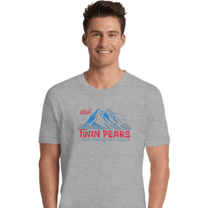 Shirts Premium Shirts, Unisex / Small / Sports Grey Visit Twin Peaks