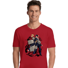 Load image into Gallery viewer, Shirts Premium Shirts, Unisex / Small / Red Cross Fire