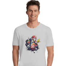 Load image into Gallery viewer, Shirts Premium Shirts, Unisex / Small / White Go Kart Watercolor
