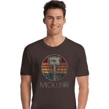 Load image into Gallery viewer, Shirts Premium Shirts, Unisex / Small / Dark Chocolate Retro Mjollnir