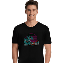 Load image into Gallery viewer, Shirts Premium Shirts, Unisex / Small / Black Great Neon Wave