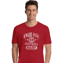 Load image into Gallery viewer, Shirts Premium Shirts, Unisex / Small / Red Knibb High Football Rules