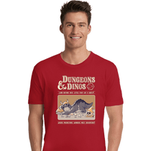 Load image into Gallery viewer, Daily_Deal_Shirts Premium Shirts, Unisex / Small / Red Dungeons And Dinos