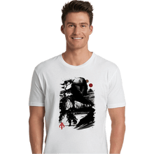 Load image into Gallery viewer, Daily_Deal_Shirts Premium Shirts, Unisex / Small / White The Bounty Hunter In The desert Sumi-e