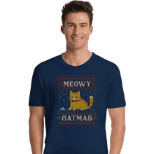 Load image into Gallery viewer, Daily_Deal_Shirts Premium Shirts, Unisex / Small / Navy Meowy Catmas