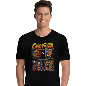 Shirts Premium Shirts, Unisex / Small / Black Cage Fighter