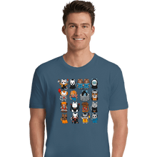 Load image into Gallery viewer, Secret_Shirts Premium Shirts, Unisex / Small / Indigo Blue Horror Kitties