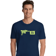 Load image into Gallery viewer, Daily_Deal_Shirts Premium Shirts, Unisex / Small / Navy PEW PEW!