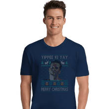 Load image into Gallery viewer, Shirts Premium Shirts, Unisex / Small / Navy Yippee Ki Christmas