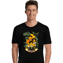 Load image into Gallery viewer, Shirts Premium Shirts, Unisex / Small / Black Cadillacs and Dinosaurs Heroes