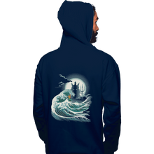 Load image into Gallery viewer, Shirts Pullover Hoodies, Unisex / Small / Navy The Wave Of Atlantis