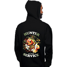 Load image into Gallery viewer, Daily_Deal_Shirts Pullover Hoodies, Unisex / Small / Black Hunter At Your Service