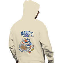 Load image into Gallery viewer, Daily_Deal_Shirts Pullover Hoodies, Unisex / Small / Sand Mario's Pizzeria