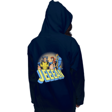 Load image into Gallery viewer, Shirts Pullover Hoodies, Unisex / Small / Navy Distracted Jeeean