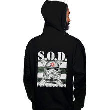 Load image into Gallery viewer, Shirts Zippered Hoodies, Unisex / Small / Black S.O.D.