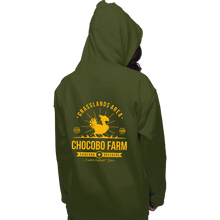 Load image into Gallery viewer, Shirts Pullover Hoodies, Unisex / Small / Military Green Chocobo Farm