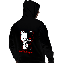 Load image into Gallery viewer, Shirts Pullover Hoodies, Unisex / Small / Black Hello Despair