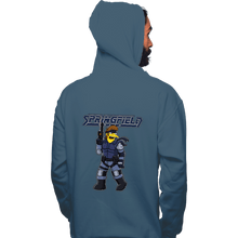 Load image into Gallery viewer, Daily_Deal_Shirts Pullover Hoodies, Unisex / Small / Indigo Blue Solid Snake