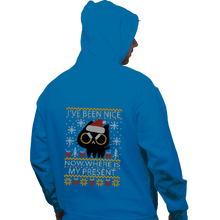 Load image into Gallery viewer, Daily_Deal_Shirts Pullover Hoodies, Unisex / Small / Sapphire Where Is My Present