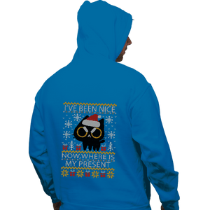 Daily_Deal_Shirts Pullover Hoodies, Unisex / Small / Sapphire Where Is My Present