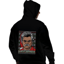 Load image into Gallery viewer, Shirts Pullover Hoodies, Unisex / Small / Black Santa Swanson