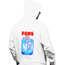 Load image into Gallery viewer, Shirts Pullover Hoodies, Unisex / Small / White Paws