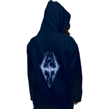 Load image into Gallery viewer, Shirts Pullover Hoodies, Unisex / Small / Navy Fus Ro Dah Blue