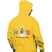 Load image into Gallery viewer, Shirts Pullover Hoodies, Unisex / Small / Gold The Dude
