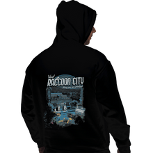 Load image into Gallery viewer, Shirts Pullover Hoodies, Unisex / Small / Black Visit Raccoon City