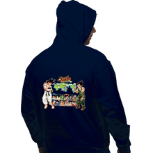 Load image into Gallery viewer, Daily_Deal_Shirts Pullover Hoodies, Unisex / Small / Navy Dragon Fighter
