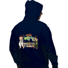 Load image into Gallery viewer, Daily_Deal_Shirts Pullover Hoodies, Unisex / Small / Navy Dragon Fighter