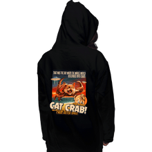 Load image into Gallery viewer, Secret_Shirts Pullover Hoodies, Unisex / Small / Black Cat Crab!