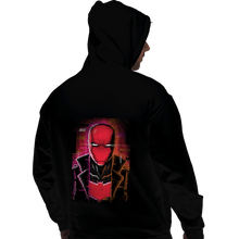 Load image into Gallery viewer, Daily_Deal_Shirts Pullover Hoodies, Unisex / Small / Black Glitch Red Hood