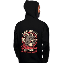 Load image into Gallery viewer, Secret_Shirts Pullover Hoodies, Unisex / Small / Black Devils Believe In You