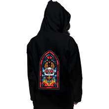 Load image into Gallery viewer, Daily_Deal_Shirts Pullover Hoodies, Unisex / Small / Black Lamb Stained Glass