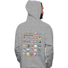 Load image into Gallery viewer, Shirts Pullover Hoodies, Unisex / Small / Sports Grey Types Of Pokeballs