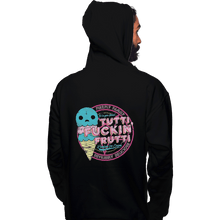 Load image into Gallery viewer, Shirts Zippered Hoodies, Unisex / Small / Black Tutti Frutti