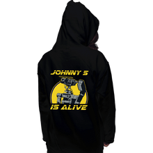 Load image into Gallery viewer, Secret_Shirts Pullover Hoodies, Unisex / Small / Black Johnny 5 Alive