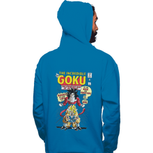 Load image into Gallery viewer, Shirts Pullover Hoodies, Unisex / Small / Sapphire The Incredible Goku