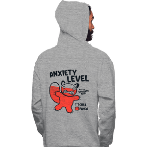 Daily_Deal_Shirts Pullover Hoodies, Unisex / Small / Sports Grey Anxiety Level Panda